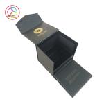 Flip Shape Gold Foiled Craft Paper Gift Box For Jewelry Packaging