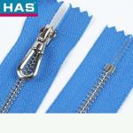 Popular Custom Shiny Nickel Teeth Color Metal Closed End Zipper For Clothes