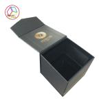 Flip Shape Gold Foiled Craft Paper Gift Box For Jewelry Packaging