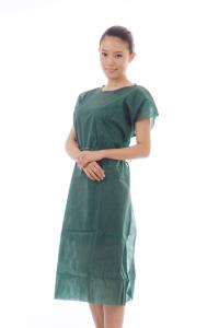 Wholesale 45g/m2 Nonwoven Disposable Patient Gown Without Sleeves from china suppliers
