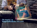 top quality transparent pvc clear handbag, PVC Handbags Custom 2pcs in 1 Set