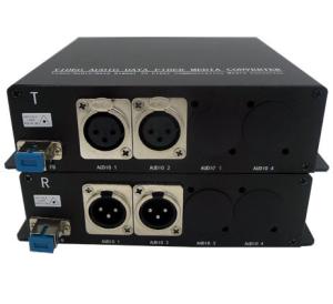 Wholesale 2ch Balanced XLR Audio To Fiber Converter With A Single mode ST/LC/FC/SC Optical Connector from china suppliers