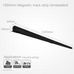 Movable Magnetic Lamp Holder 0.5M 1M LED Magnet Mount Lights Track Rail