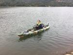 395*92*35cm Single Fishing Kayak Woowave Design With Pedal Drive and Electric