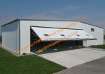 Vertical Bi Fold Hangar Door Solution Light Steel Single Panel Hydraulic