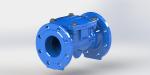 Automatic Anti Water Hammer Rubber Flapper Swing Flex Check Valve Ductile Iron