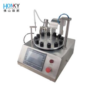 China Desktop Semi-automatic 10ml Roll-on Bottle Filling And Capping Machine For Skin Care Liquid Filling on sale