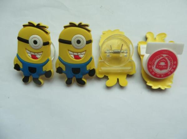Multifunctional Cute Minions Soft PVC Bookmark / Paper File Holder / Nets Clip
