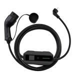 Schuko Type 2 Portable EV Charger 16A 230V Car EV Charger LCD And Time Scheduled