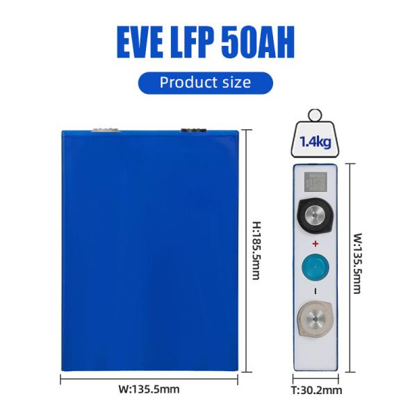Pl/Us Warehouse in stock Grade A Ev 50Ah Lf280K 3500 Cycle Cell 3.2V Prismatic