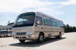 Luxury Travel 30 Seater Minibus Lever Foot Pedal Sightseeing CUMMINS Engine
