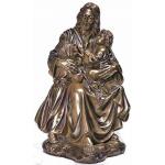 Garden Metal sculpture Jesus & children bronze statues,customized bronze statues