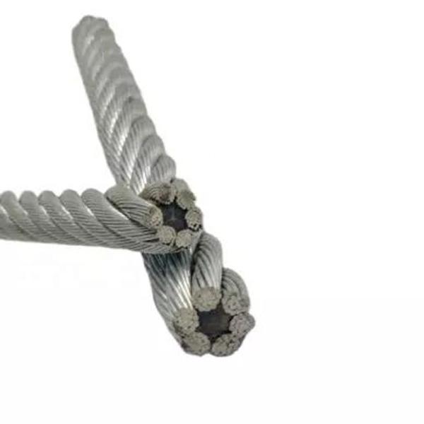 Galvanized Finish 8*19s High Carbon Sisal Core Steel Wire Rope for Elevator