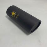 Black Card Cylindrical Paper Box Gold Hot Stamping Cardboard Cylinder Tubes