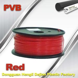 Wholesale Red PVB 3D Printer Filament 1.75mm / 3d Printer Consumables 0.5KG / Roll from china suppliers