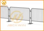 Hot - Dipped Galvanised Flat Feet Traffic Metal Crowd Control Pedestrian Barrier