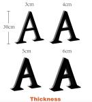 Customized Size Snow 3D LED Acrylic Door Plates Metal Letter Sign for Outdoor