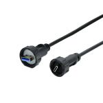 IP67 Waterproof Wire Connector USB 3.0 2.0 Adapter Mated Male To Female Panel