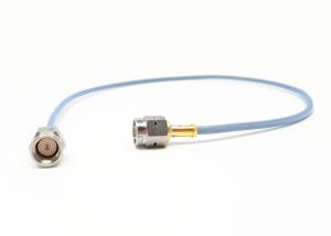 China RF Custom Microwave Coax Cable Assemblies Au Plated 50Ω Impedance on sale