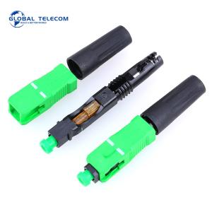 Wholesale SM MM OM3 Optical Fiber Fast Connector , FTTH Fiber Optic Quick Connectors from china suppliers