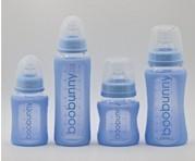 China Multi-Pack Glass Baby Bottles with Silicone Sleeves, Nipples, Neck Rings, and Caps on sale