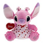 Green and Pink Valentine Day Stitch and Angel Plush toys Super Soft Material