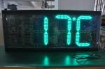 Gasoline Station Sign 12 Inch Outdoor LED Time And Temperature Display Panel