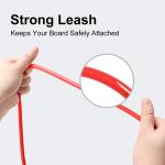 Straight TPU Surfboard Leash with Polyurethane Coil 5.5mm/7mm/8mm Diameter
