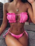Sexy Chain Swimming Suits Bikini Drawstring Elegant Sexy Bathing Suits For Women