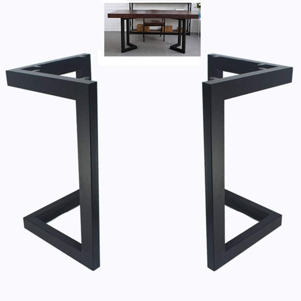 Customized Black Powder Coating Wrought Cast Iron Square Metal Bench Leg for Function