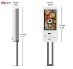 JCVISION 24-Inch Self Payment Kiosk with Wifi LANE Cable Connection