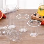Wholesale 95mm Clear Plastic Cups PET Disposable Drinking Cup For Ice Coffee