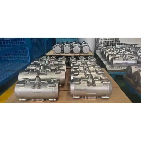 Stainless Steel Corrosion-Resistant Pneumatic Actuator with Hard Anodized Aluminum Rack Pinion Design