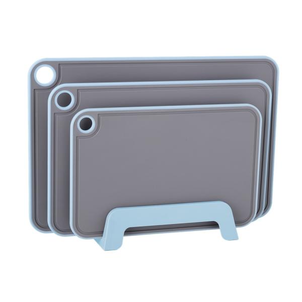 Plastic Cutting Boards with Deep Juice Grooves Lava Orange Durable and