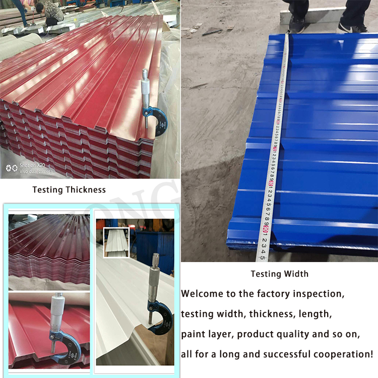 Best Seller 4x8 Galvanized Corrugated Sheet Metal Zinc Color Roofing Sheet Steel Roof within 3-5 Tons for All RAL COLOR