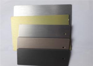Wholesale Odm Brushed Hairline Aluminum Sheets , Brushed Aluminum Plate For Decoration from china suppliers