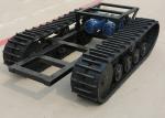 Large Frameset Rubber Track Undercarriage Black Color For Paver / Dumper