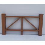 Easily Assembled Custom Logo Decorative Garden Waterproof Natural Wooden WPC
