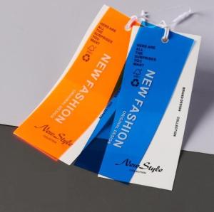 Wholesale EVA Paper Printed Hang Tags With String Silk screen printing from china suppliers