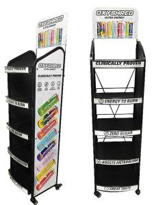 Wholesale 5 Tier Freestanding Metal Stand Display With 500 Lbs Capacity from china suppliers