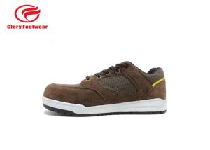 Wholesale Brown Rubber Sole Sport Safety Shoes For Climbing / Hiking With 200J Steel Toe Cap from china suppliers