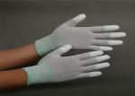 Breathable Static Resistant Gloves , White Safety Hand Work Gloves
