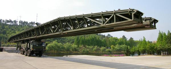 Flexibility 51m Large - Span Mechanized / Emergency Bridges / Single Suspension