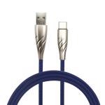 USB2.0 Cell Phone Charging Cords Denim Metal 1m 3.1A