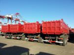 Sinoturk Howo 7 Dump Truck With 336hp 10 Tires 6x4 18m3 Capacity Red Color