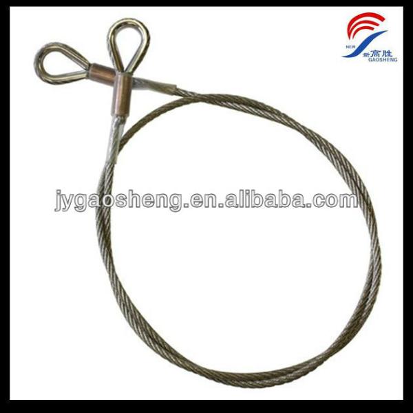 Vinyl Coated Wire Rope Assembly Security Cable Lock With Loop Ends