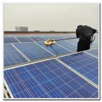 US Battery-Powered Double-Disc Solar Panel Cleaning Brush for Large or Small