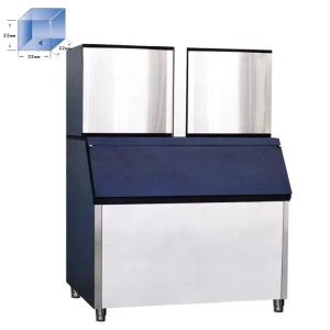 Wholesale 1345*1050*1950mm Commercial 1Ton Cube Ice Making Machine for Beverage Wine Tea from china suppliers