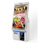 1920*1080P Resolution Indoor Restaurant Ordering Kiosk with Capacitive Touch
