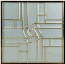 Wholesale decorative glass panel with brass caming for cabinet door from china suppliers